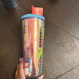 Starbucks Multicolor Iridescent Tumbler with Straw